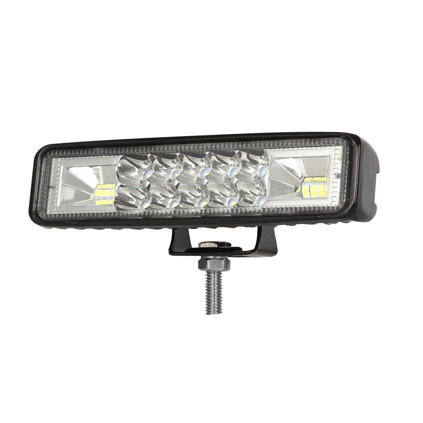 2 Pcs Car 6 Inch Dual - Row Mixed Light Strip Lamp Floodlight & Spotlight Work Light