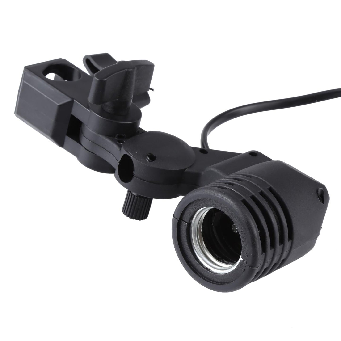 Studio Light Mount Stand With E27 Ac Socket And Umbrella Holder In Black