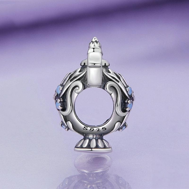 925 Sterling Silver Magic Lamp Beaded Bracelet Accessory