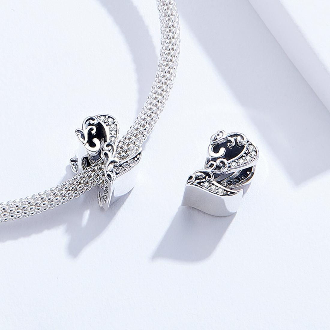 925 Sterling Silver Relief Number Series 0 9 Beads For Diy Bracelets And Necklaces Style - 2