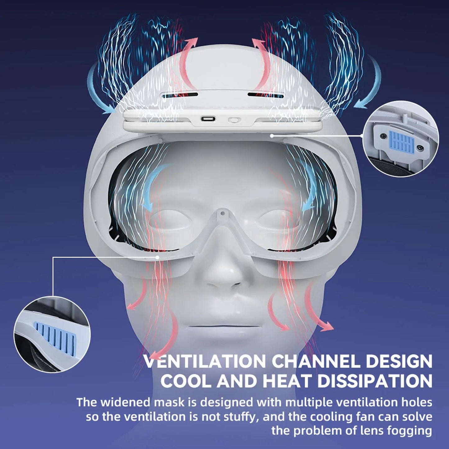 Comfortable Ice Silk Vr Face Cushion For Pico 4 Hibloks - 1Pc Ice Silk