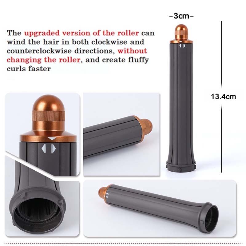 Long Barrel Curling Iron for Dyson Hair Dryer - 13.4cm Upgraded Gold 40mm