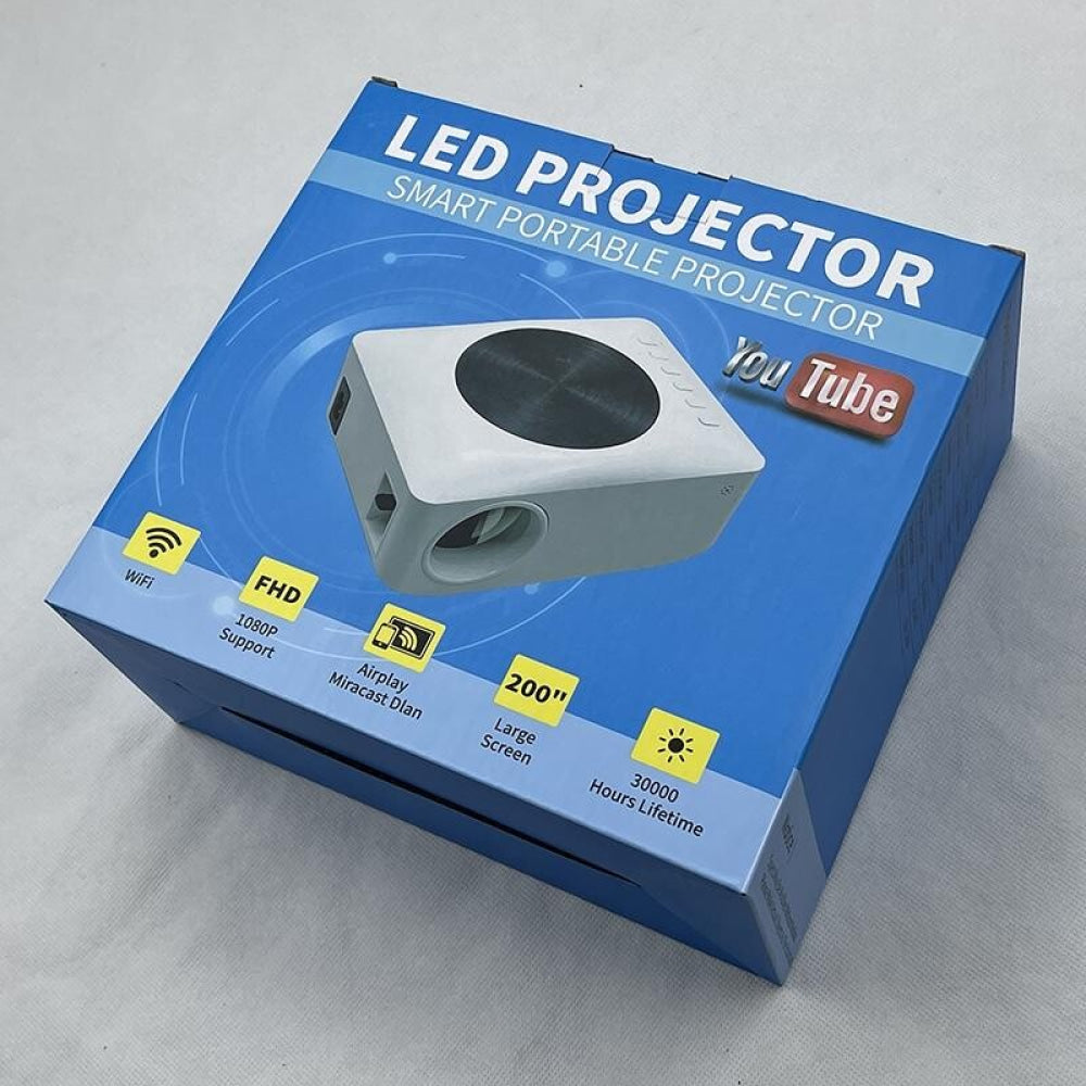 Smart Mini Led Projector - 80 Ansi Lumens 1280X720P