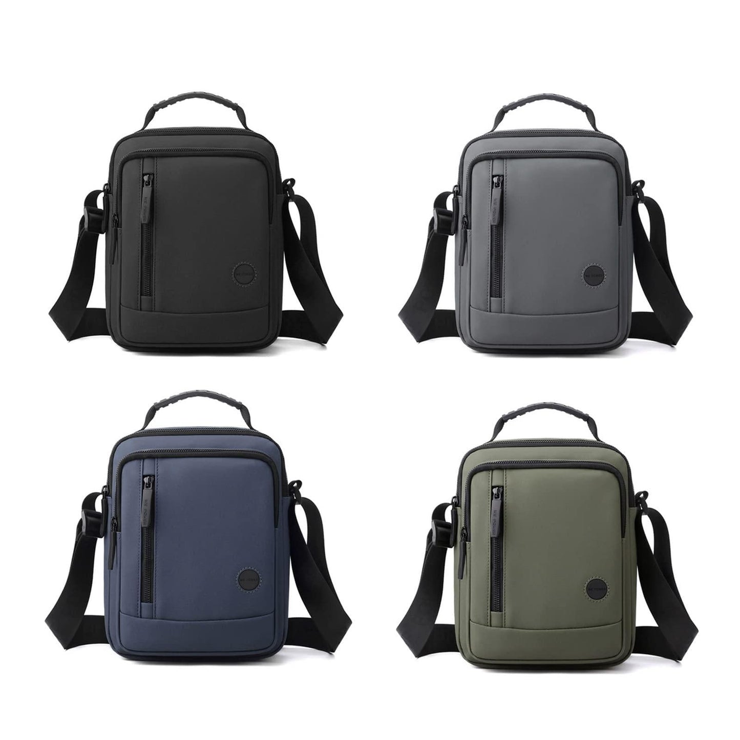 Men's Army Green Shoulder Messenger Bag Large - Small Blue