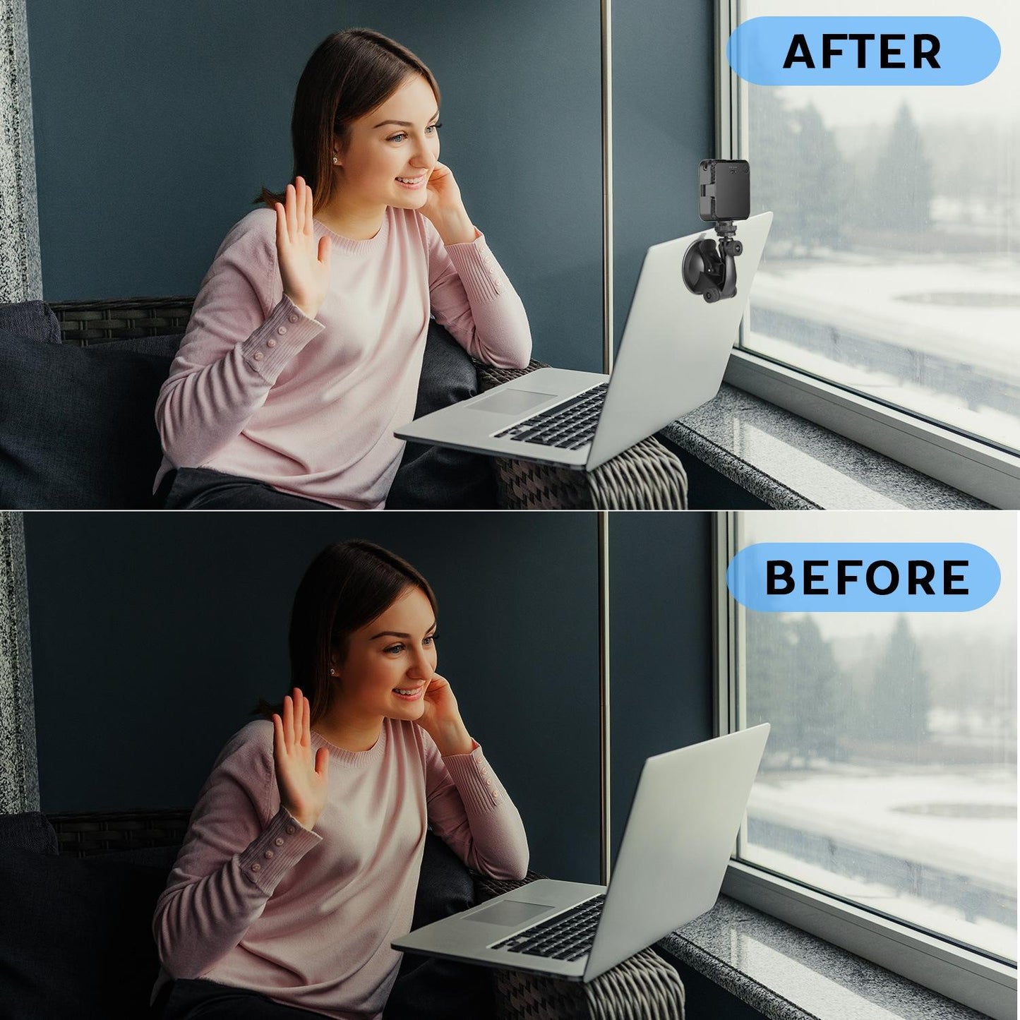 Universal Live Photography Light for Video Conferencing and Mobile Phone Cameras
