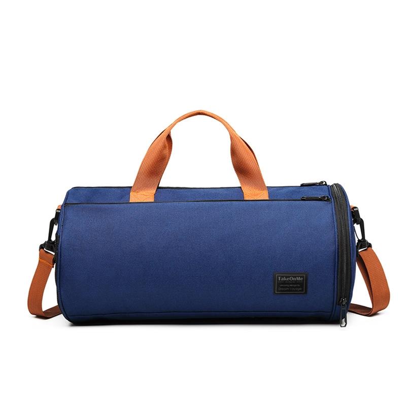 Blue Waterproof Gym Bag With Wet / Dry Separation - 9921 Blue