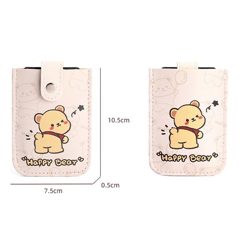 Large Capacity Pull Out Card Holder Pink - Colored