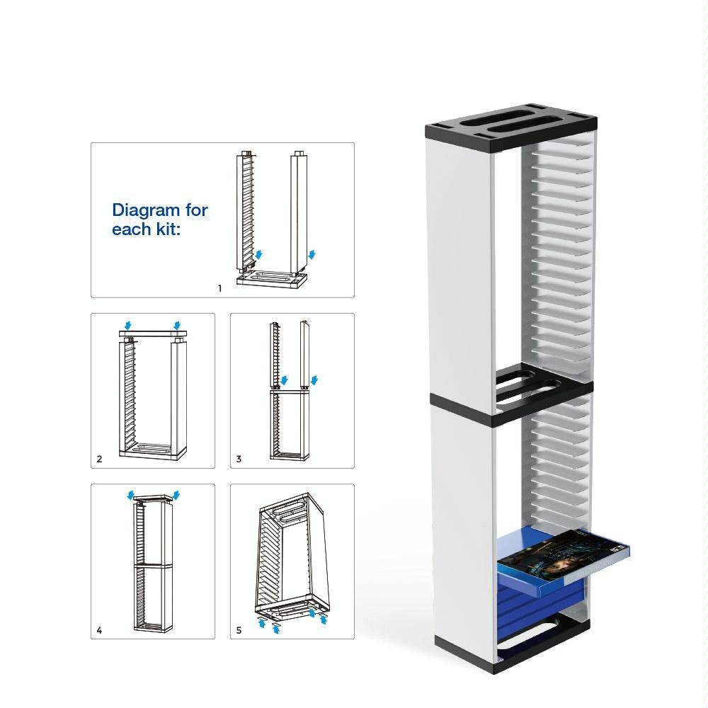 36-cd Double-layer Rack for Ps5 Console Games