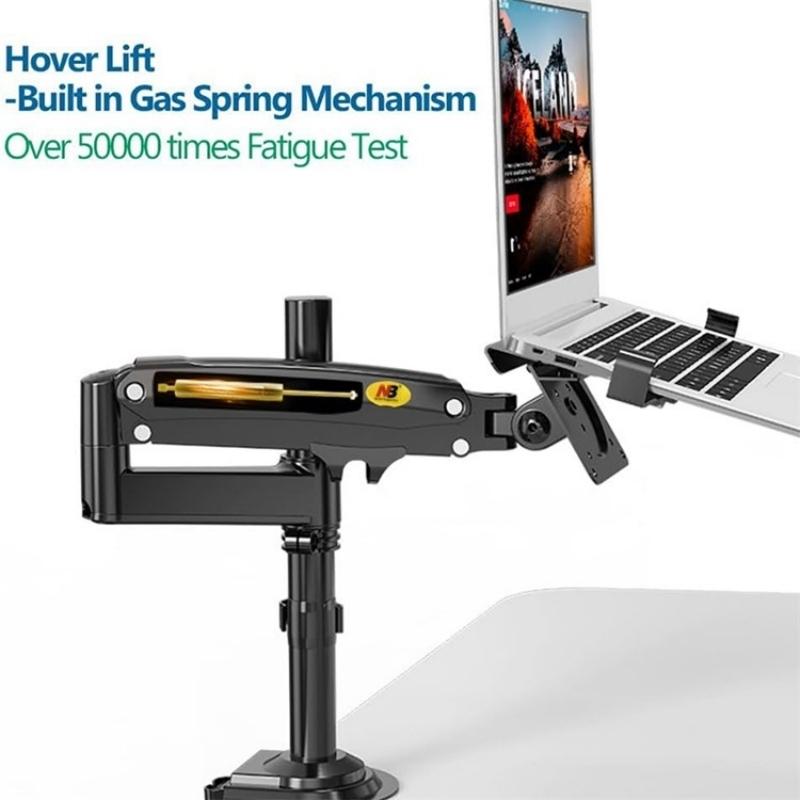 Full Motion Gas Spring Arm For 10-17 Inch Desktop / Laptop