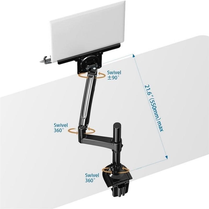 Full Motion Gas Spring Arm For 10-17 Inch Desktop / Laptop
