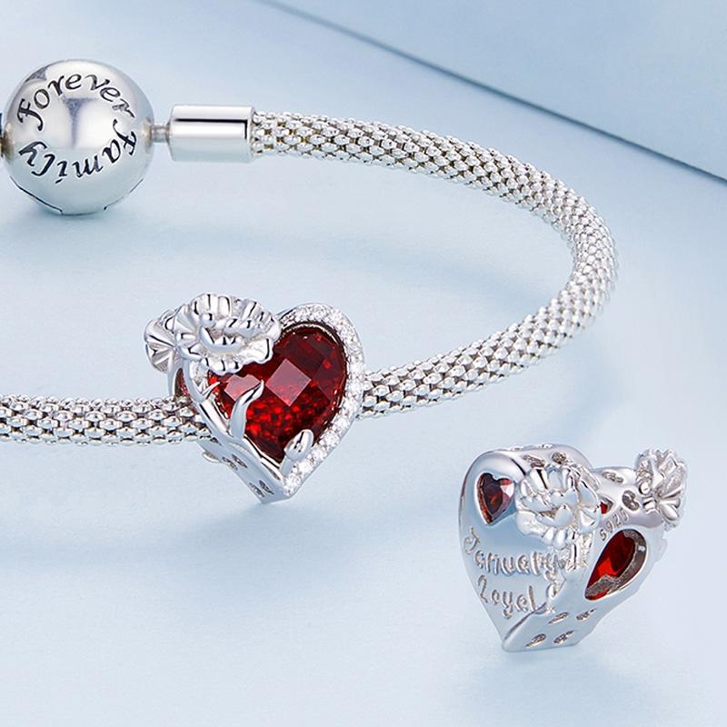 925 Sterling Silver May Birthstone Bracelet Bsc660 Love Pearl Beads Style - May