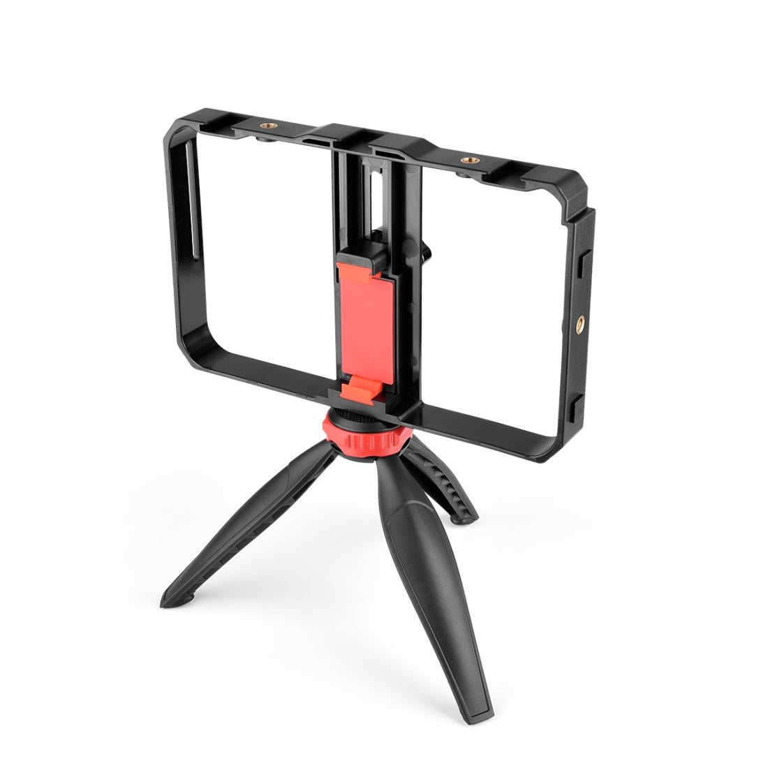 Vlogging Live Broadcast Led Selfie Light Video Rig With Smartphone Handle And Tripod