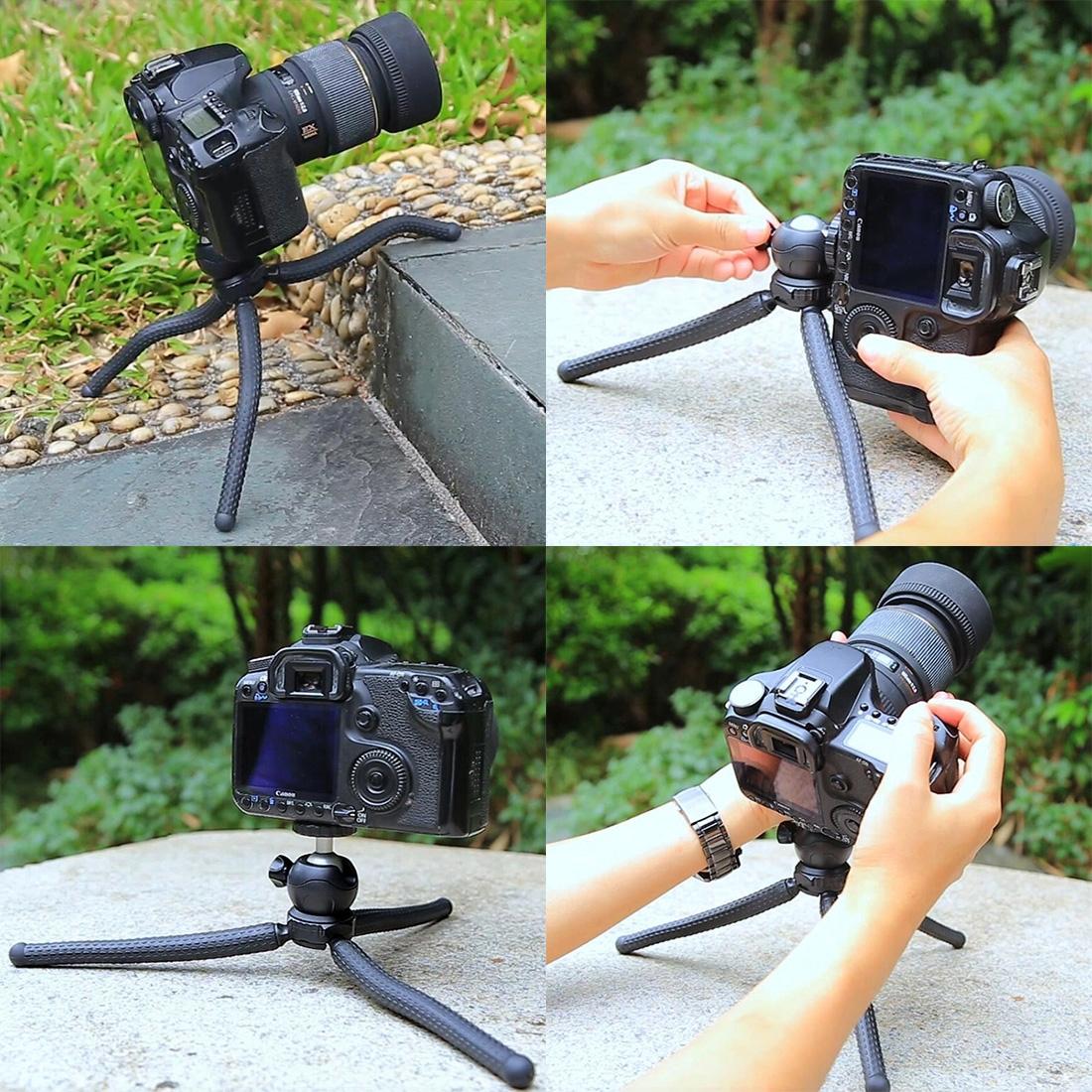 Flexible Mini Octopus Tripod with Ball Head for Slr Cameras