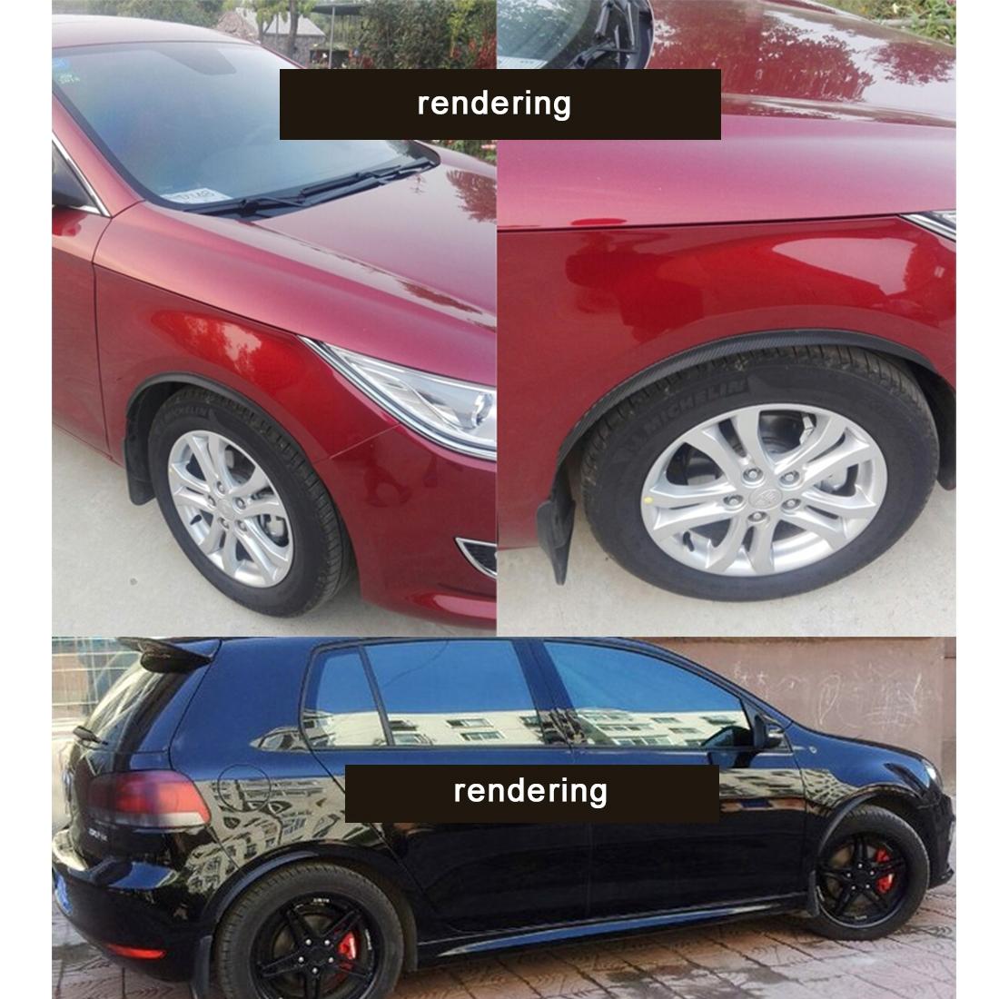 2 Pcs Car Auto Rubber Fender Guard Protection Strip Scratch Protector Sticker - Size 24 X 2Cm