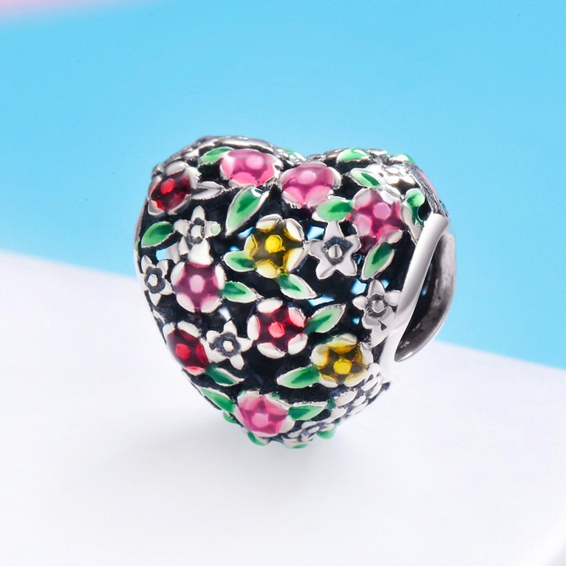 925 Sterling Silver Floral Valley Beads For Diy Bracelets & Necklaces