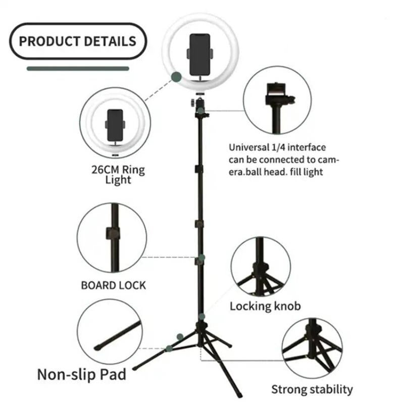 10 Inch Ring Light Set for Live Streaming and Beauty Stand