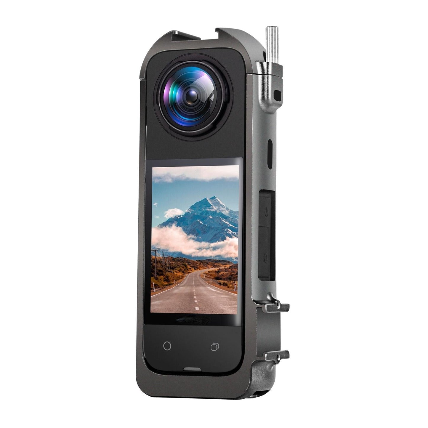 Metal Cage for Insta360 X4 with Cold Shoe and Tripod Adapter