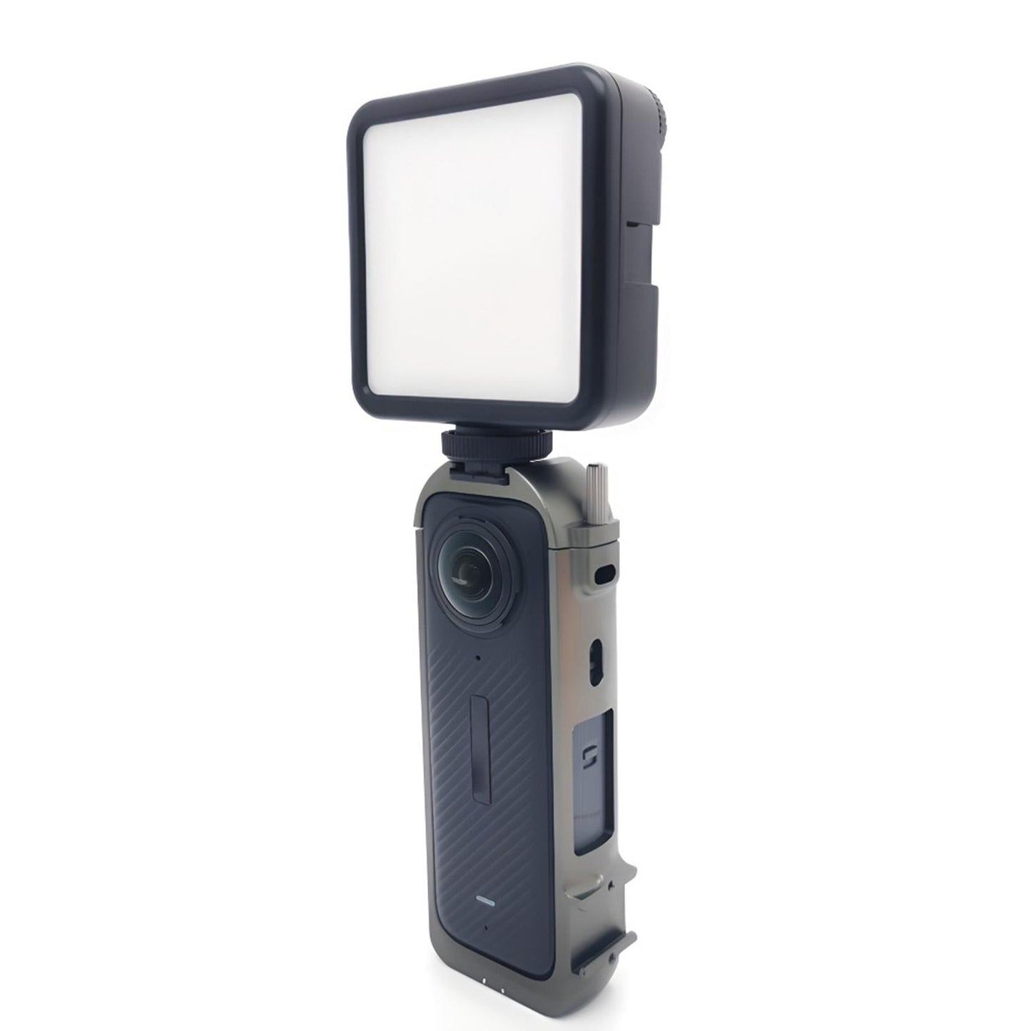 Metal Cage for Insta360 X4 with Cold Shoe and Tripod Adapter
