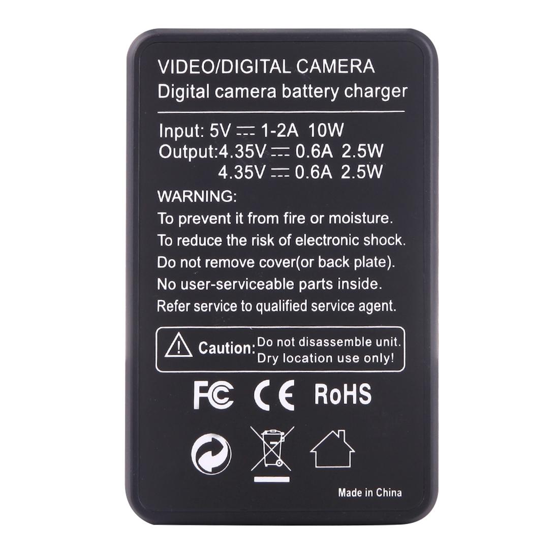 Lcd Screen Dual Batteries Charger for Gopro Hero5 with Displayed Capacity