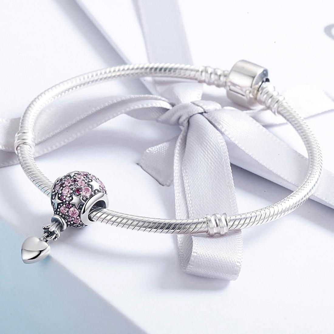 925 Sterling Silver Diy Confession Balloon Pendant For Bracelet Or Necklace
