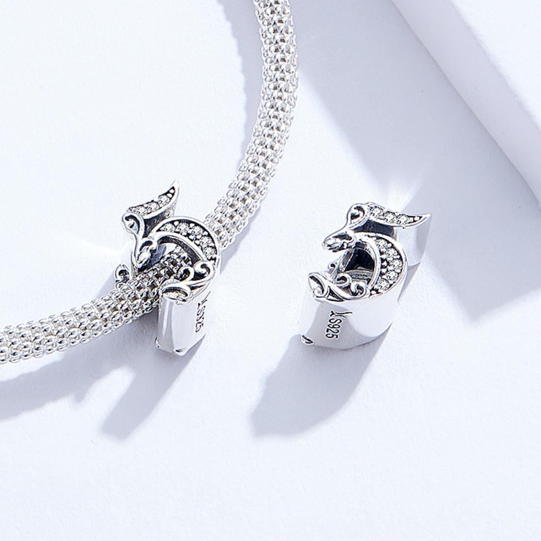 925 Sterling Silver Relief Number Series 0 9 Beads For Diy Bracelets And Necklaces Style - 5