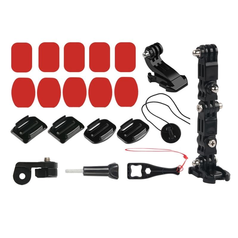 Multi-Joint Helmet Mount Set For Action Cameras
