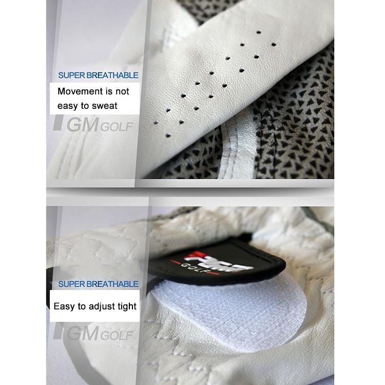 Sheepskin Anti-Slip Golf Gloves - Left Hand Size 27#