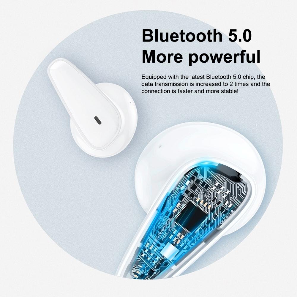 Waterproof Bluetooth 5.0 Earphones with Charging Box - White Deer Series
