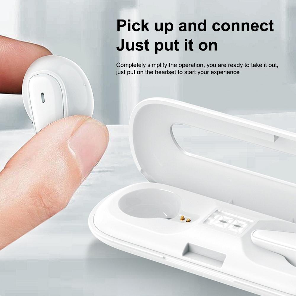 Waterproof Bluetooth 5.0 Earphones with Charging Box - White Deer Series