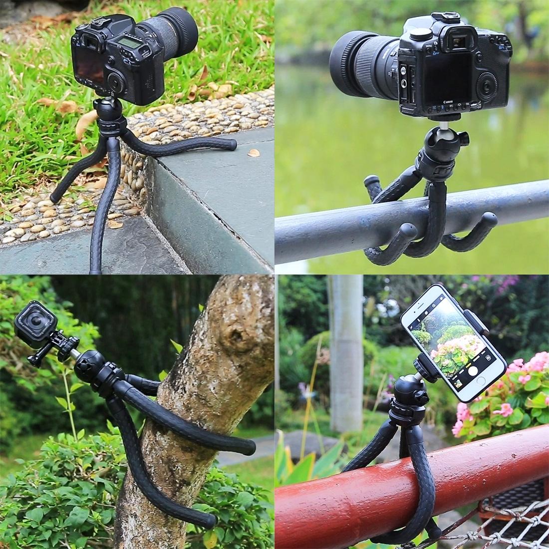 Flexible Mini Octopus Tripod with Ball Head for Slr Cameras Gopro and Cellphones - 30cmx5cm
