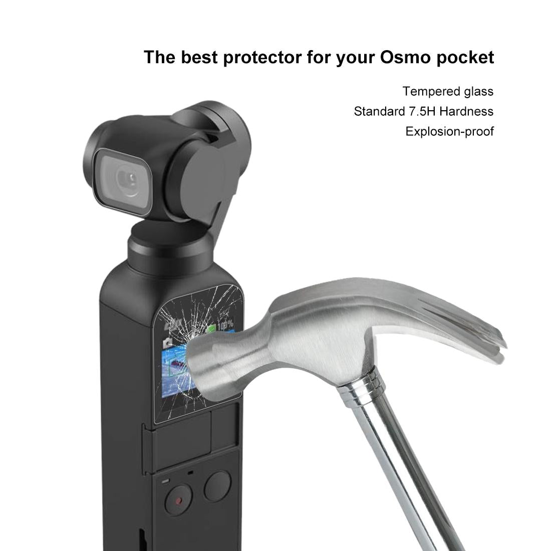 9h Tempered Glass Screen Protector for Dji Pocket Gimbal - 2.5d Hd