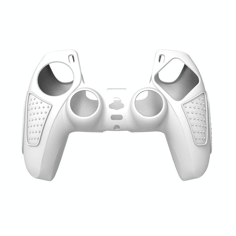 Black Silicone Protective Case for Ps5 Gamepad - Anti-skid Cover - Blue + 8 Hats