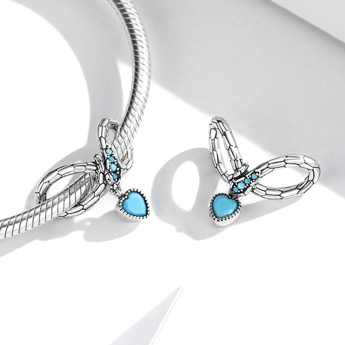 925 Sterling Silver Snake Love Beads For Diy Bracelets & Necklaces