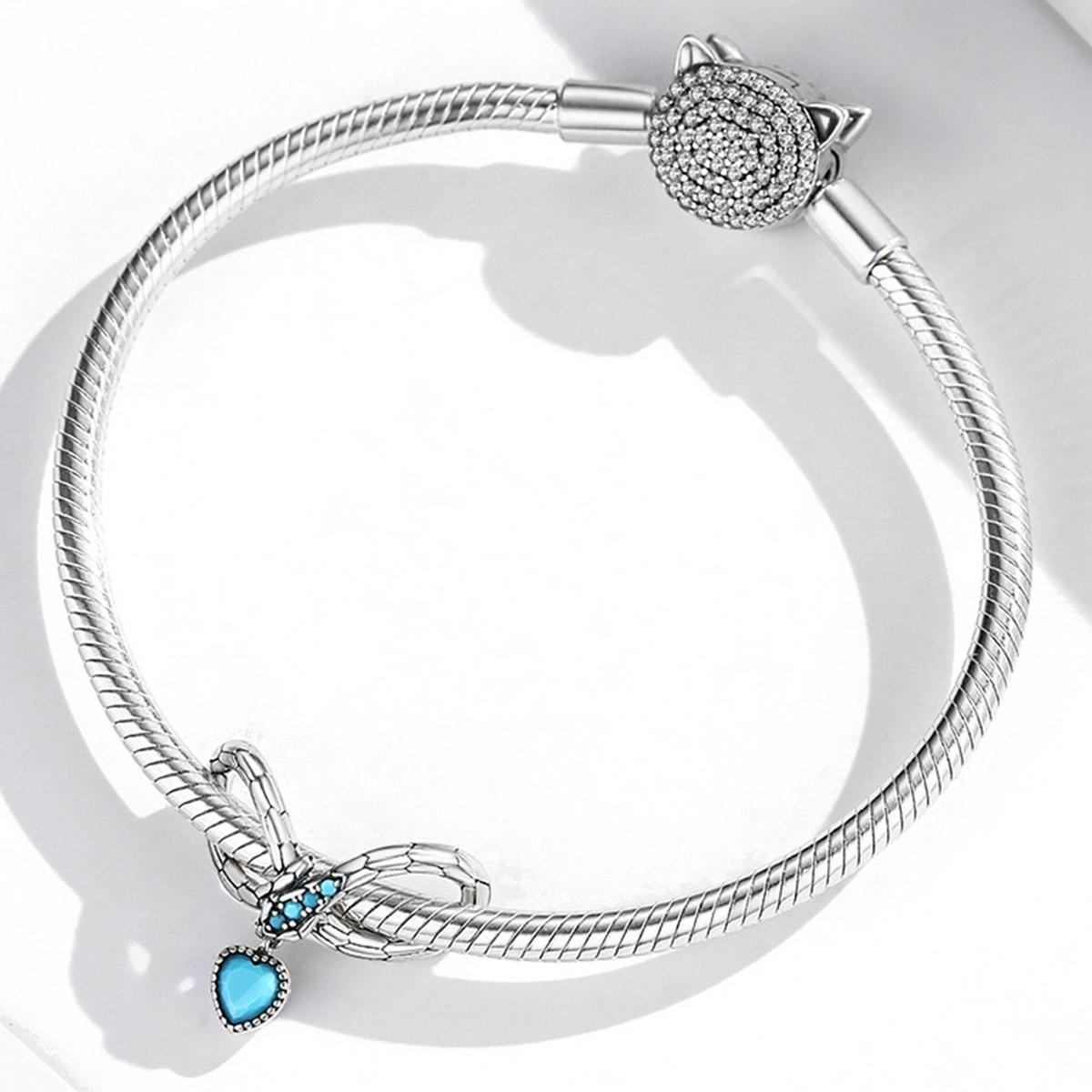 925 Sterling Silver Snake Love Beads For Diy Bracelets & Necklaces