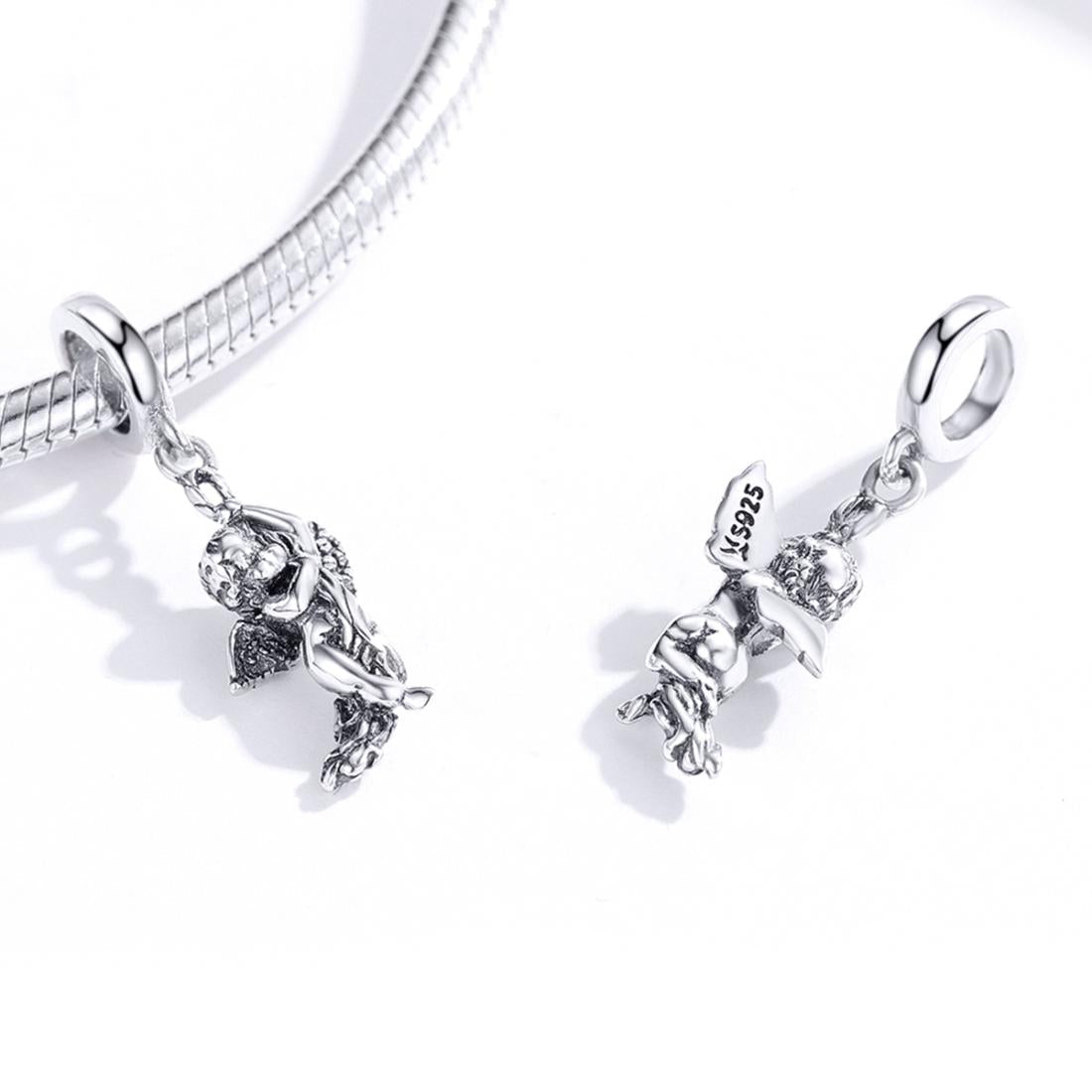 925 Sterling Silver Handmade Cupid Pendant Diy Accessory