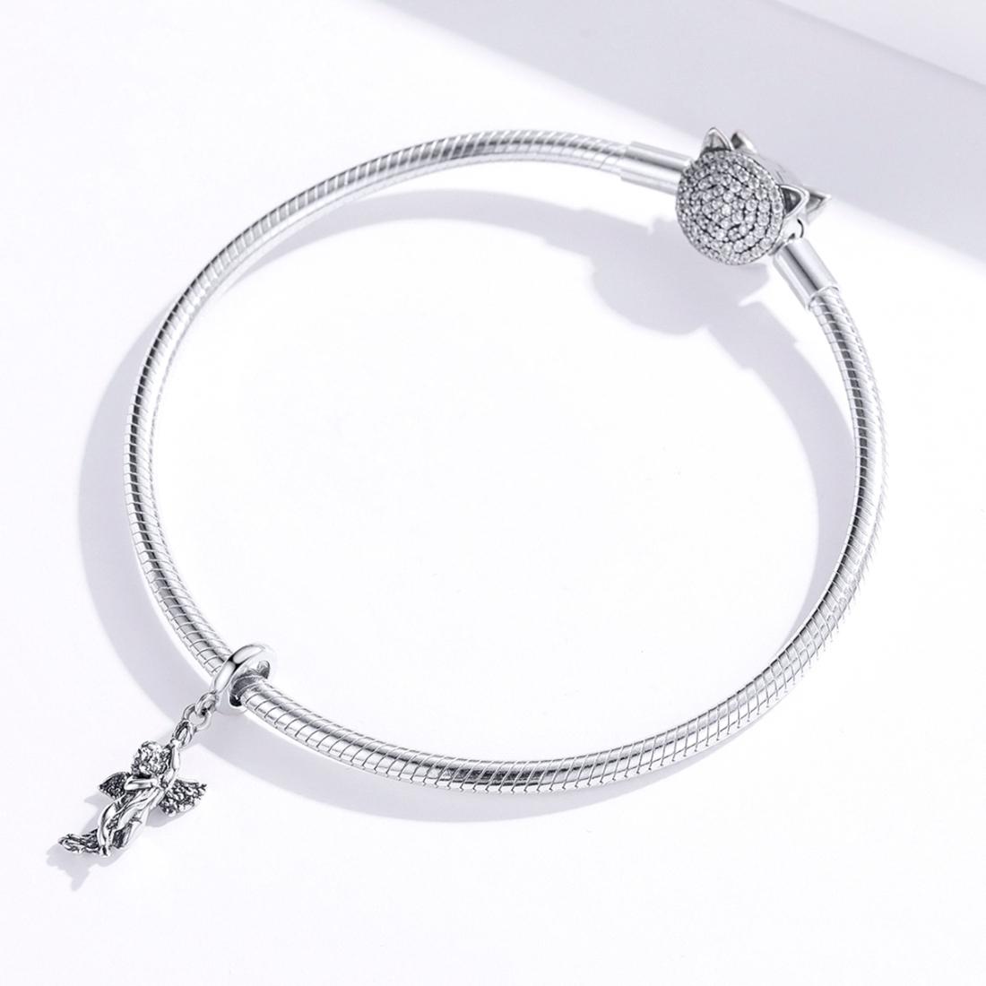 925 Sterling Silver Handmade Cupid Pendant Diy Accessory
