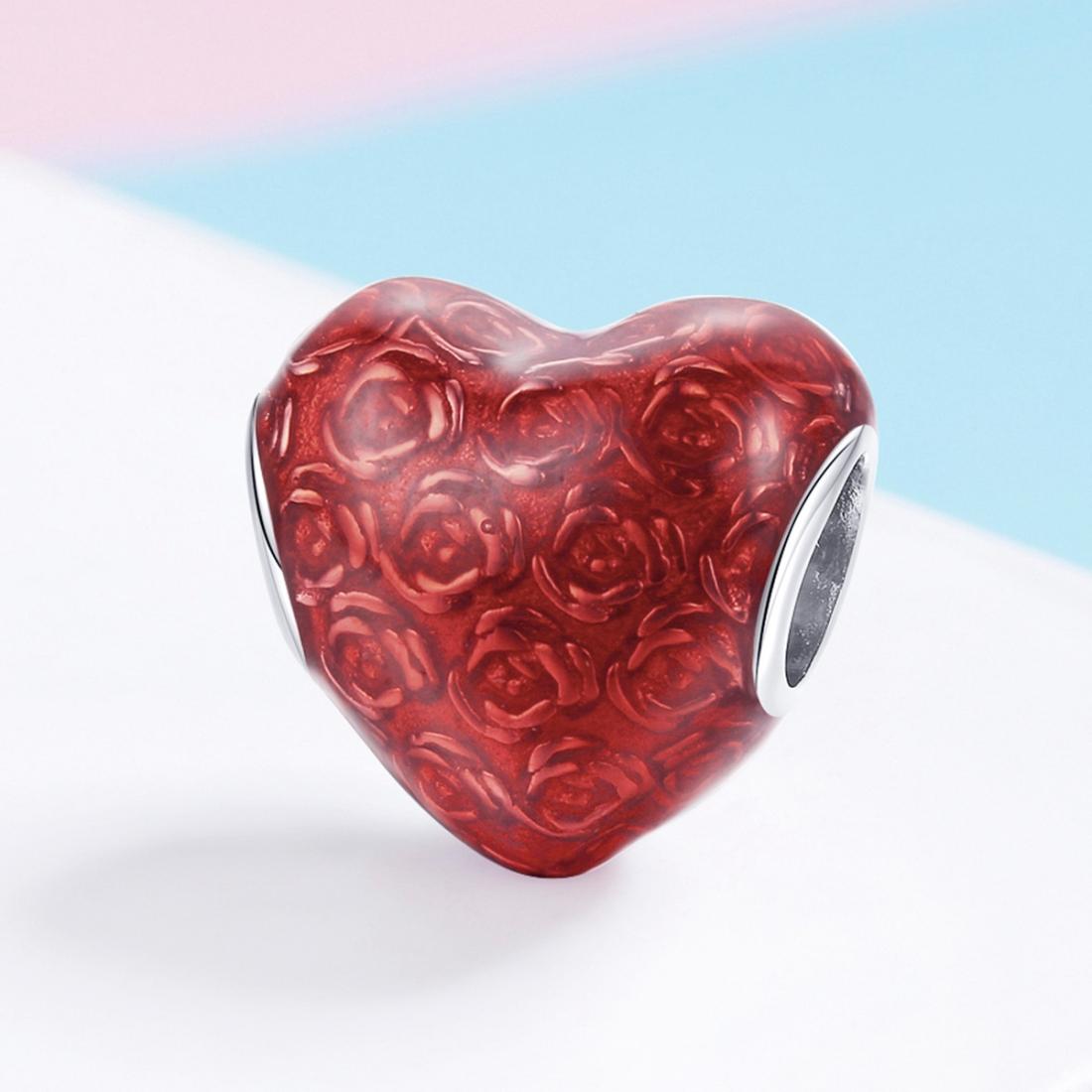 925 Sterling Silver Red Love Diy Bracelet Necklace Beads