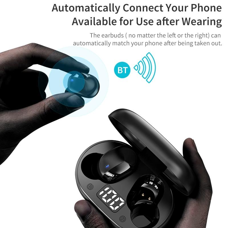 Mini Bluetooth Earphones with Magnetic Charging Box - Eb62