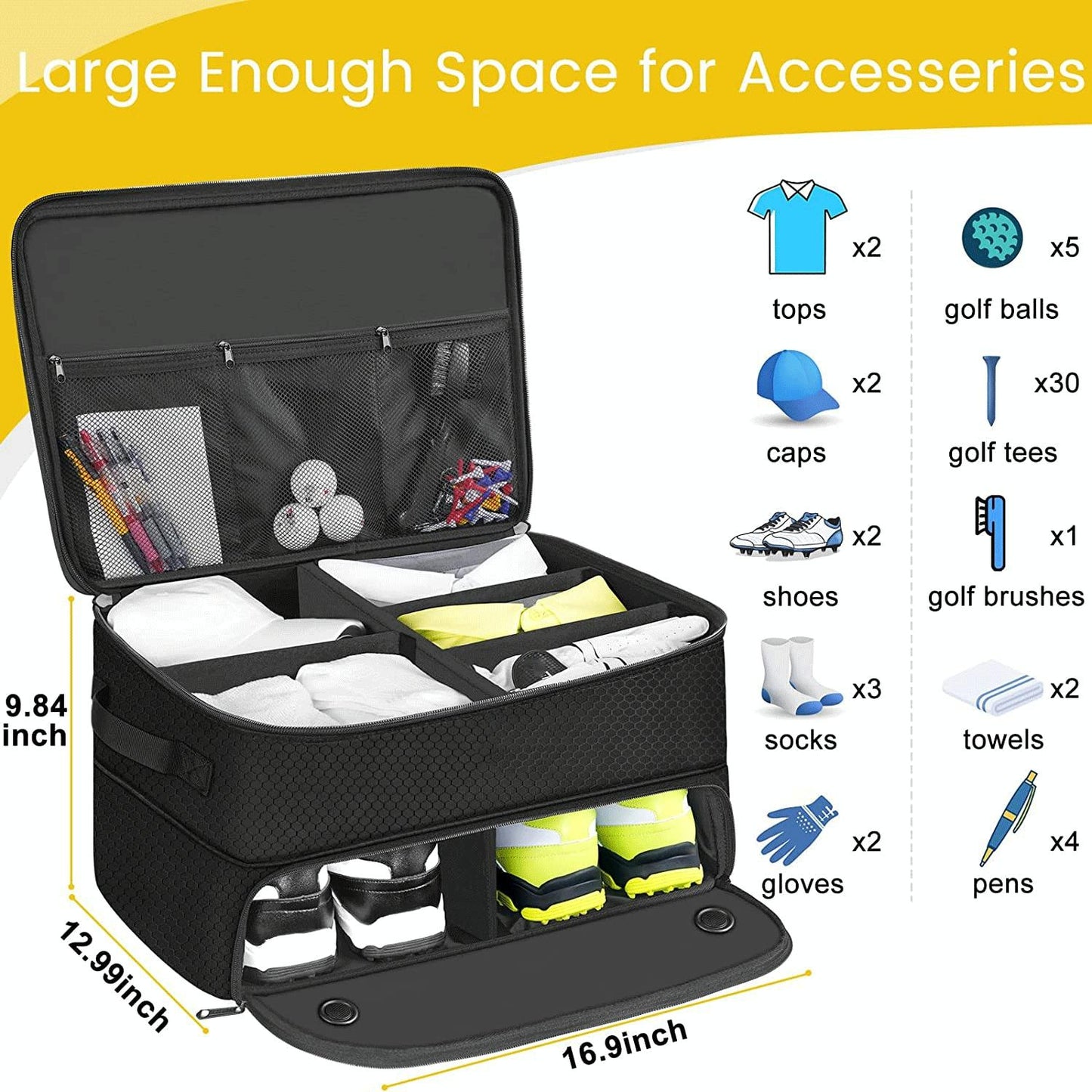 Portable Golf Bag For Outdoor Accessories - Foldable And Convenient