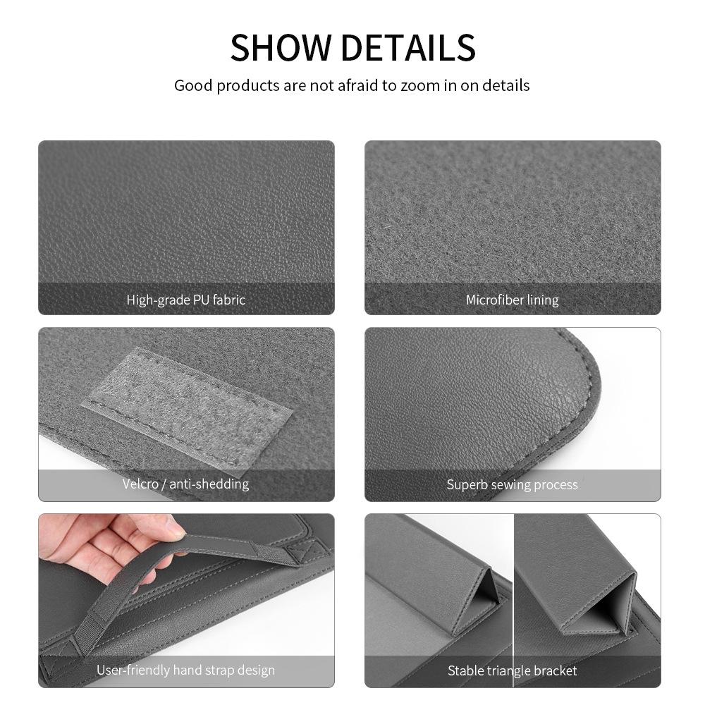 11 / 12 Inch 4-in-1 Computer Bracket Liner and Storage Bag - Green