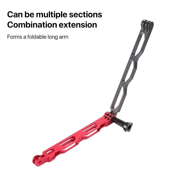 Aluminum Extension Arm With Hollow Grip - 20Cm - Black