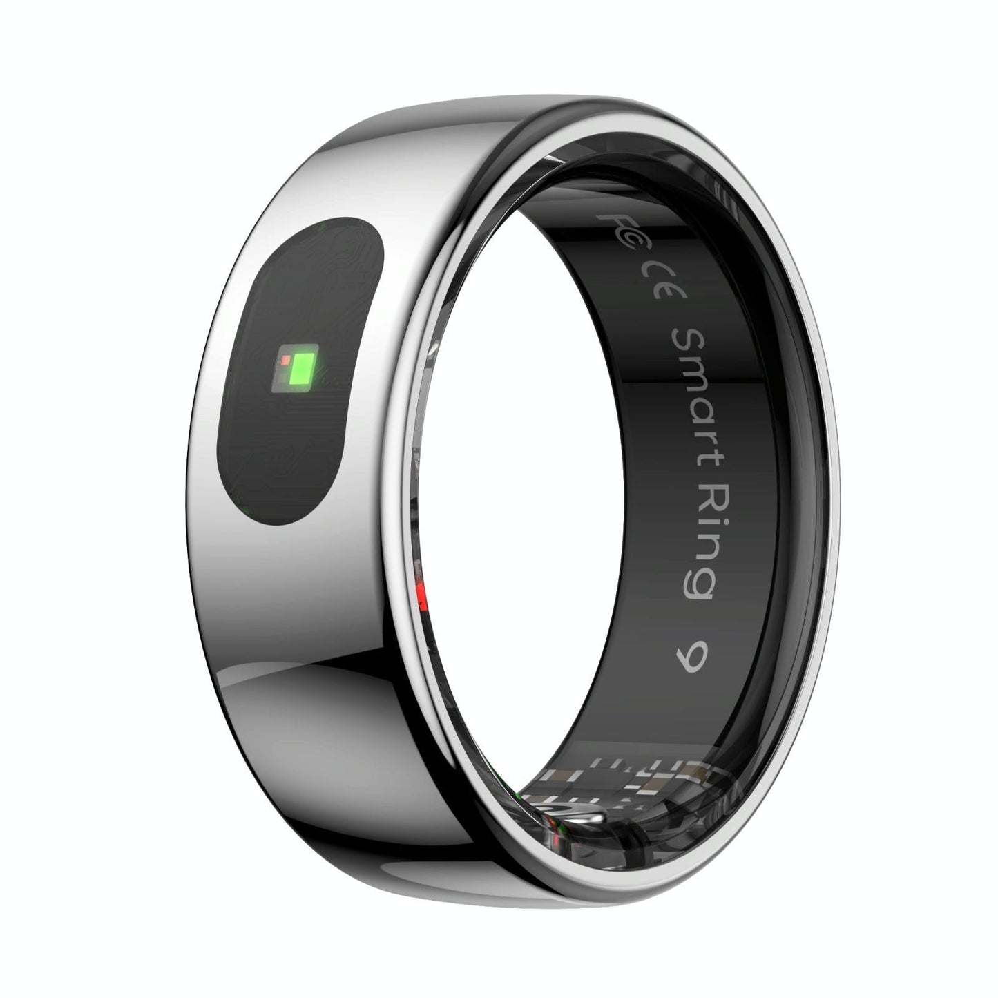 Smart Ring Heart Rate Blood Oxygen Sleep Sports Size 12 - Black