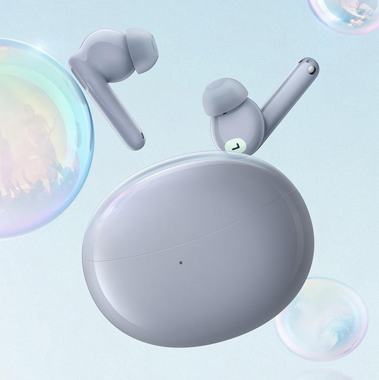 Wireless Active Noise-cancelling Earbuds for Music and Gaming - White