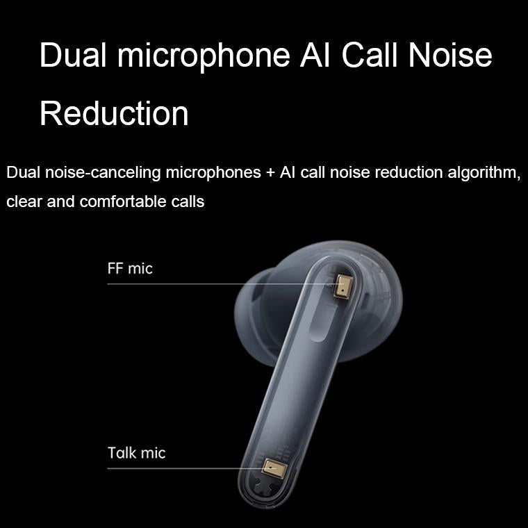 Wireless Active Noise-cancelling Earbuds for Music and Gaming - White