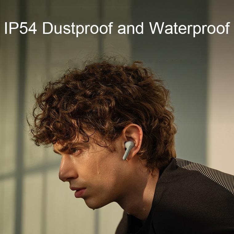 Wireless Active Noise-cancelling Earbuds for Music and Gaming - White