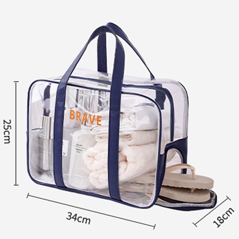 Waterproof Sports Tote For Toiletries & Makeup - Orange