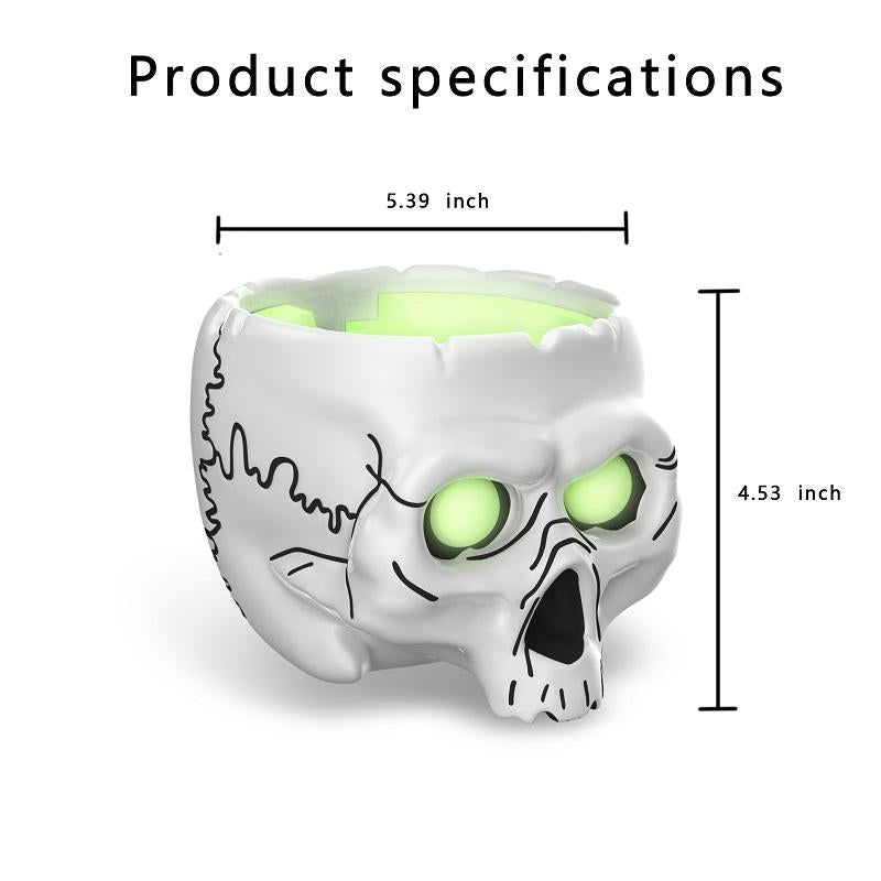 5-piece Skull Desktop Stand for Apple Home Pod Mini - White