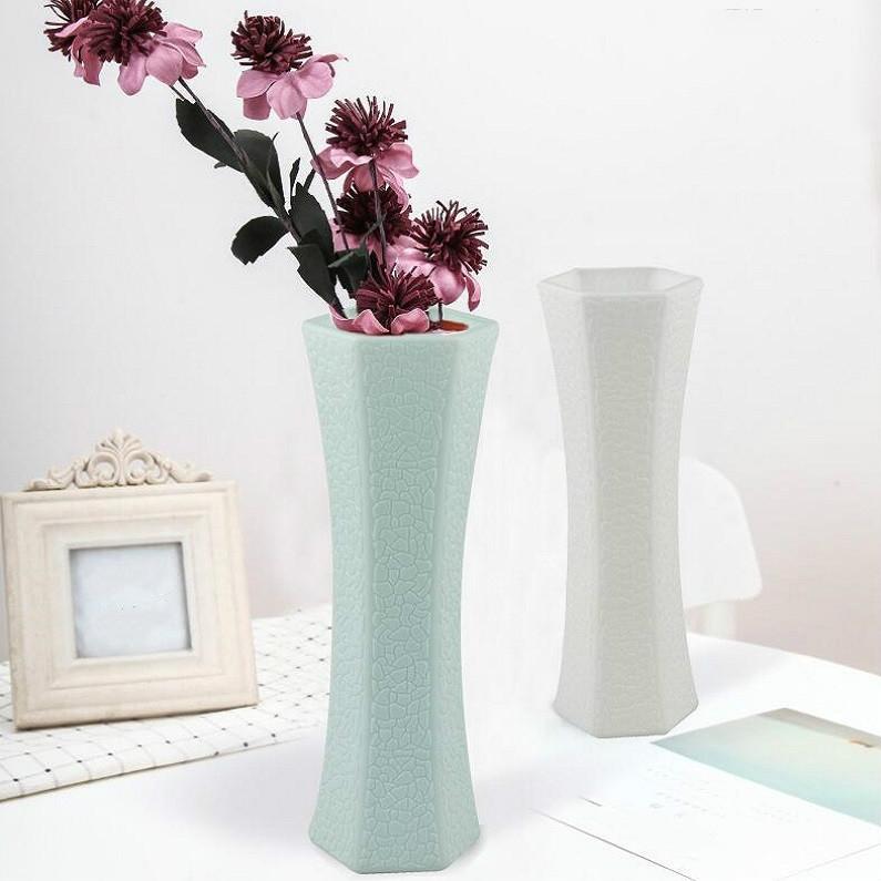 3-Piece Plastic Hydroponic Vase Set For Creative Home Decor - White