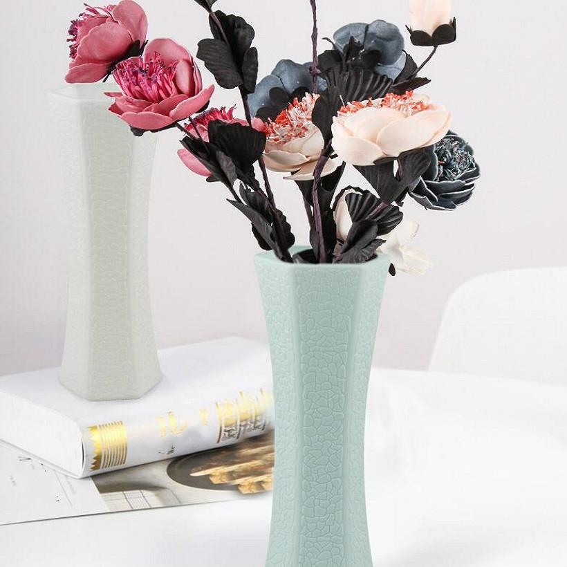 3-Piece Plastic Hydroponic Vase Set For Creative Home Decor - White