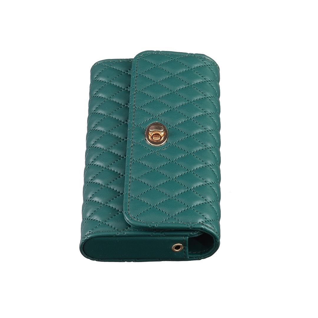 Horizontal Pu Crossbody Shoulder Bag - Green